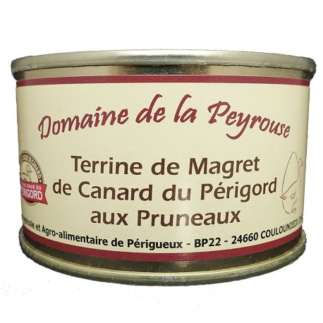 TERRINE DE MAGRET DE CANARD DU PERIGORD AUX PRUNEAUX - 130 g