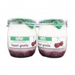 YAOURT GRIOTTE - 2 POTS VERRE - 250 g