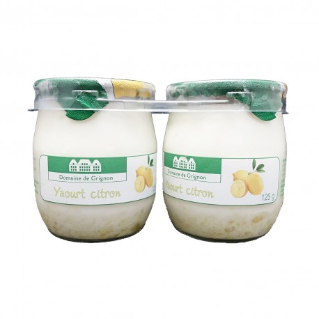 YAOURT CITRON - 2 POTS VERRE - 250 g