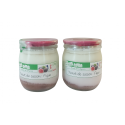 YAOURT SAISON FIGUE - 2 POTS VERRE - 250 g